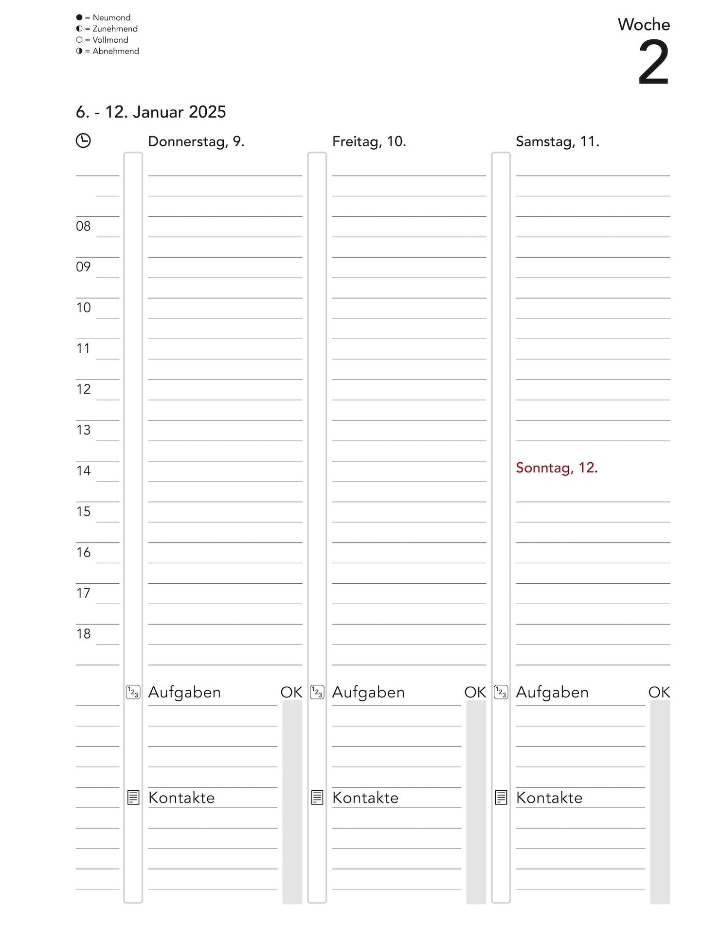 Business A5 Annual Content 2026 Wochenplanung - Deutsch