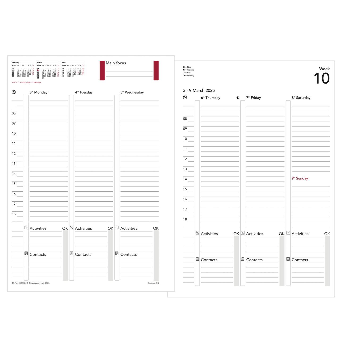 Business A5 Annual Content 2026 Week English - UK