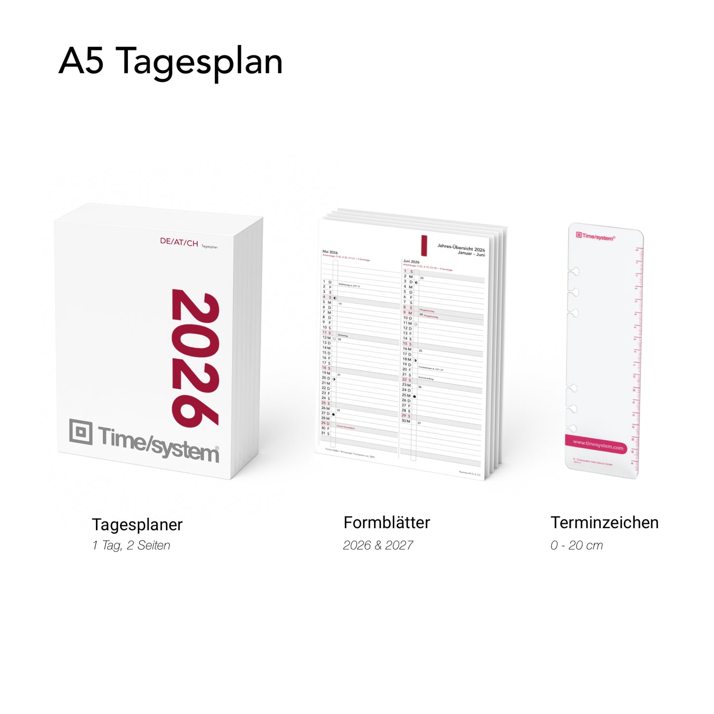 Business A5 Annual Content 2026 Tagesplanung - Deutsch