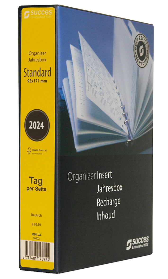 Succes Standard Annual Box 1 day per page German 2024
