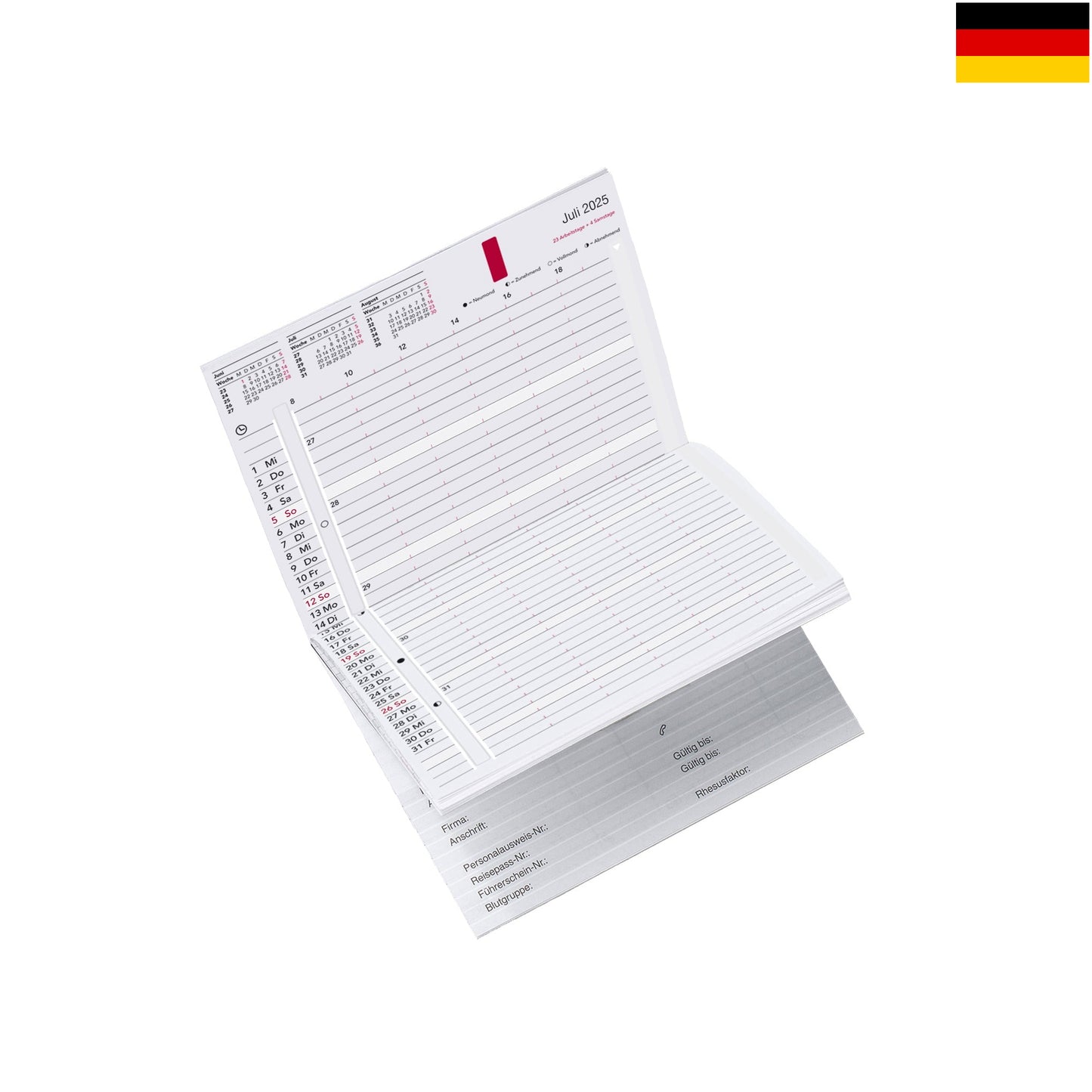 REM Diary 2026 German