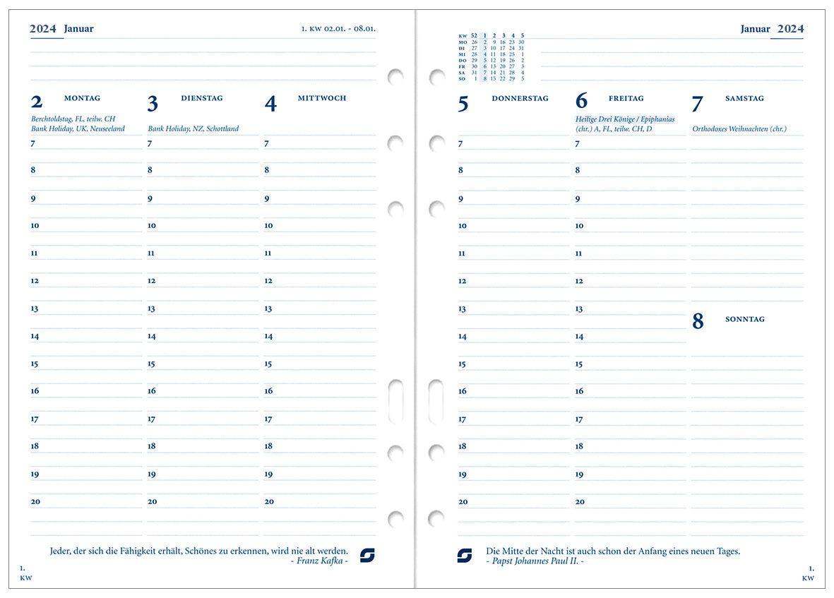 Succes A5 7 days 2 pages German 2024