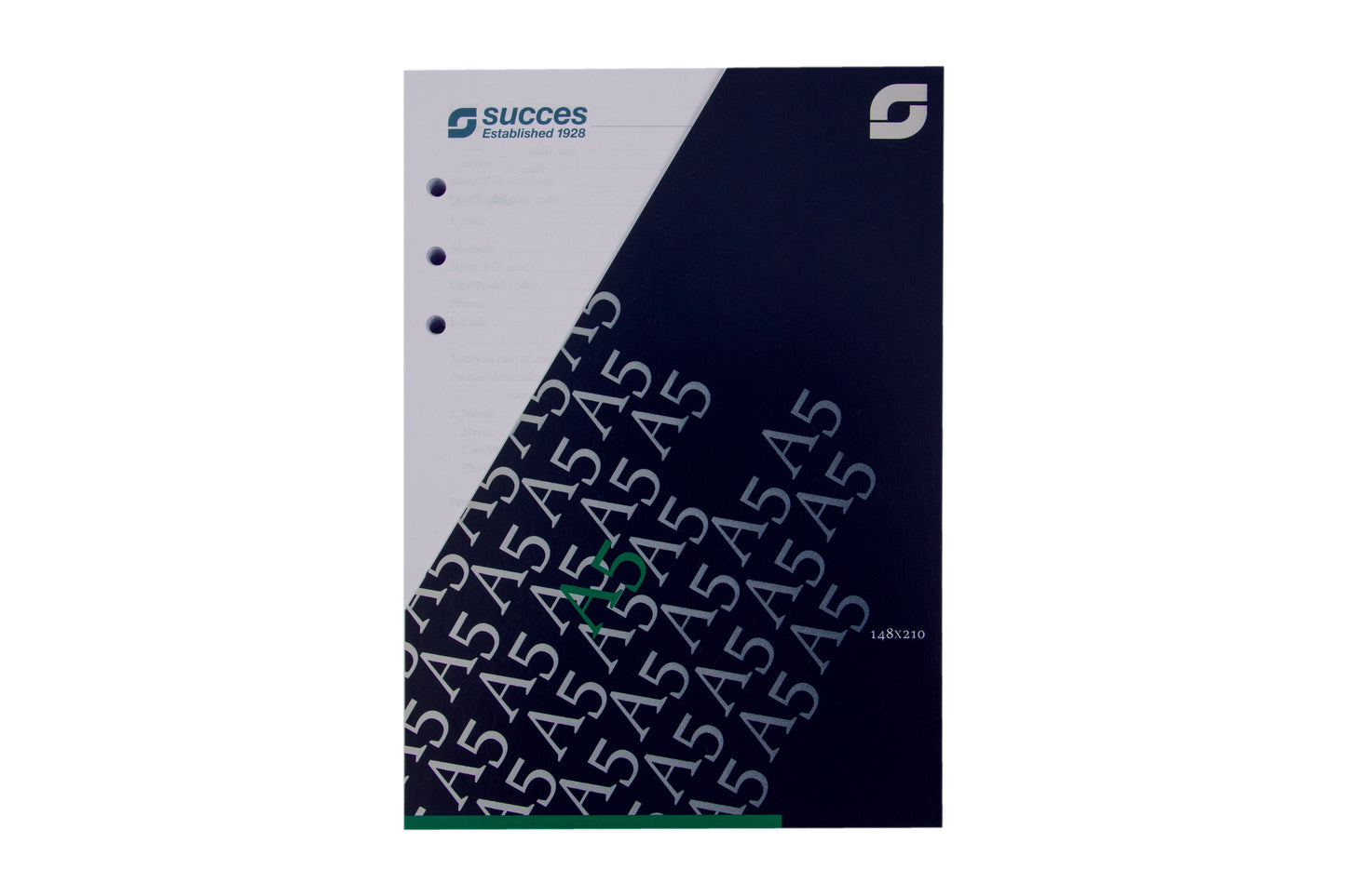 Succes Calendar A5 1 day per page German white 2024