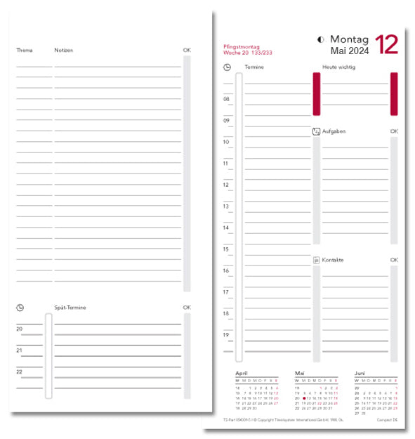 Compact Annual Update 2024 Daily Plan GERMAN – Time/system