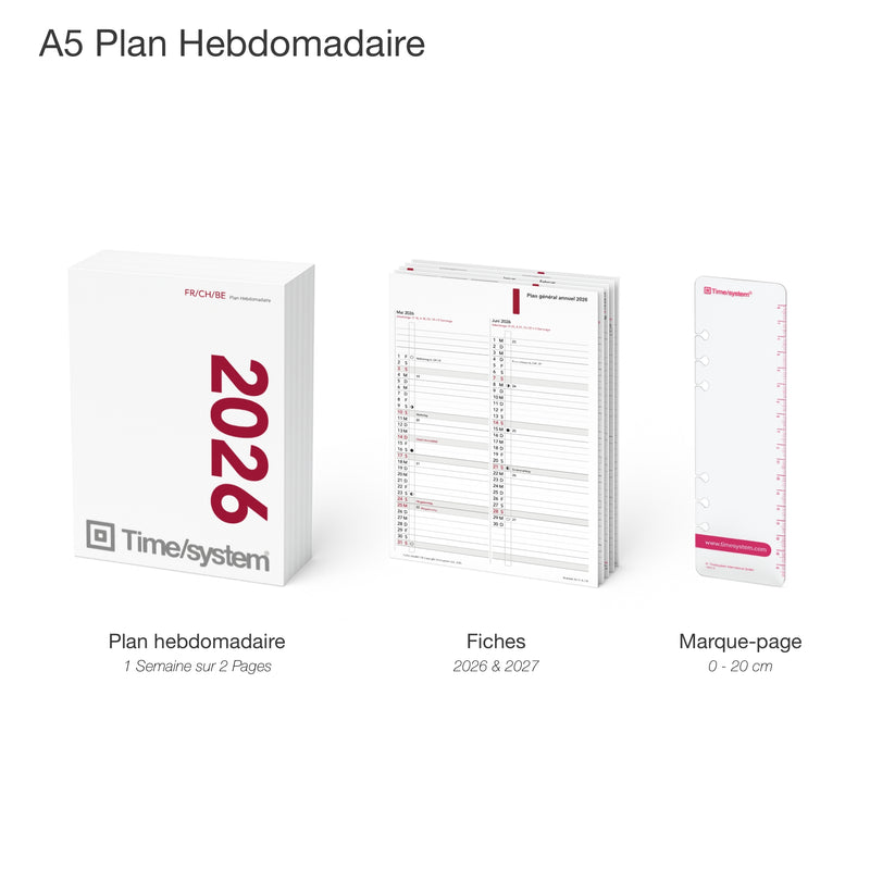 Business A5 Annual Content 2026 Hebdomadaire - Français