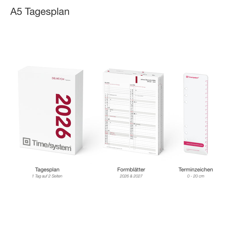 Business A5 Annual Content 2026 Tagesplanung - Deutsch