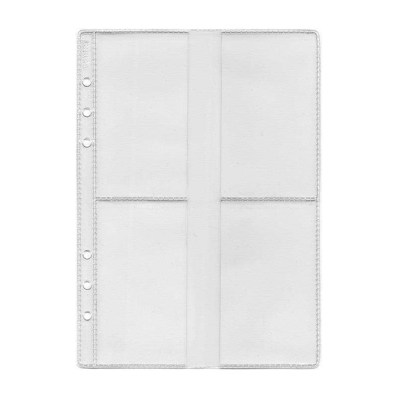 Transparent cover for 8 business cards (5 pieces)