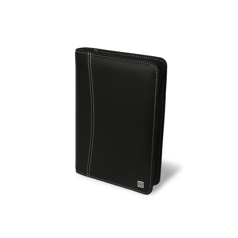 Compact Montana Black Ring Binder with Zipper