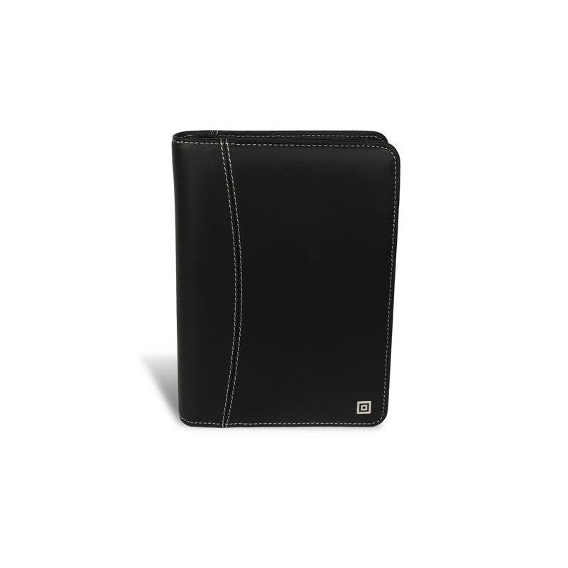 Compact Montana Black Ring Binder with Zipper