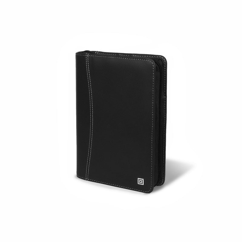 Compact Montana Black Ring Binder with Zipper