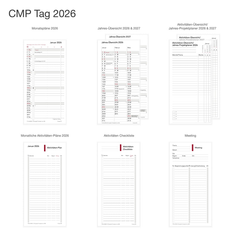 Compact Annual Update 2026 Tagesplanung - Deutsch
