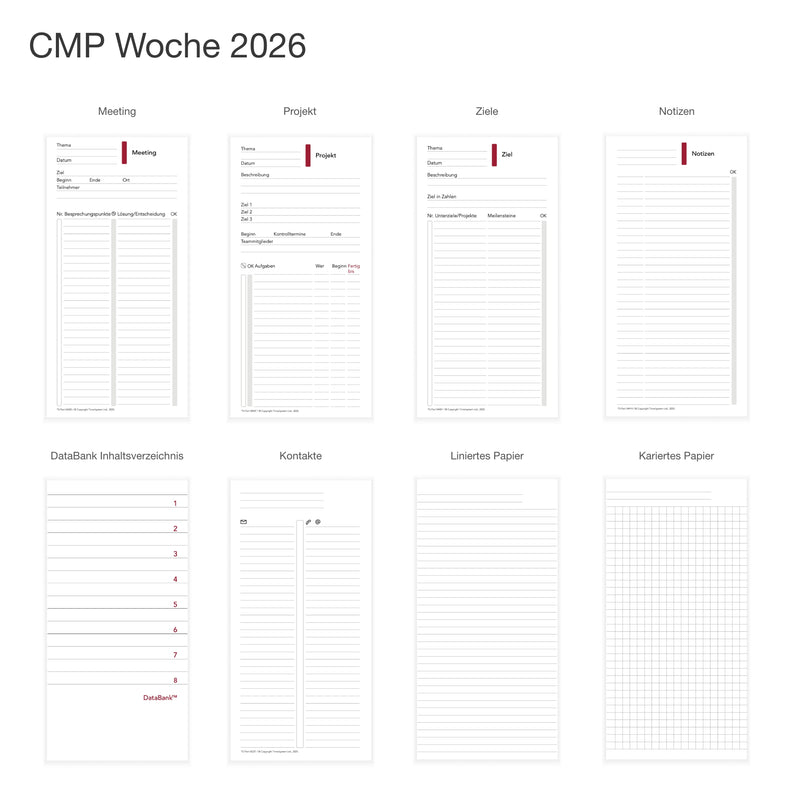 Compact Annual Update 2026 Wochenplanung - Deutsch