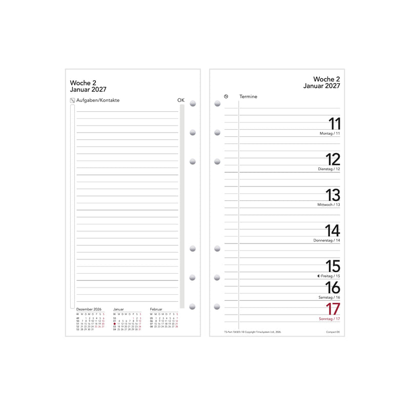 Compact Annual Update 2027 Wochenplanung - Deutsch