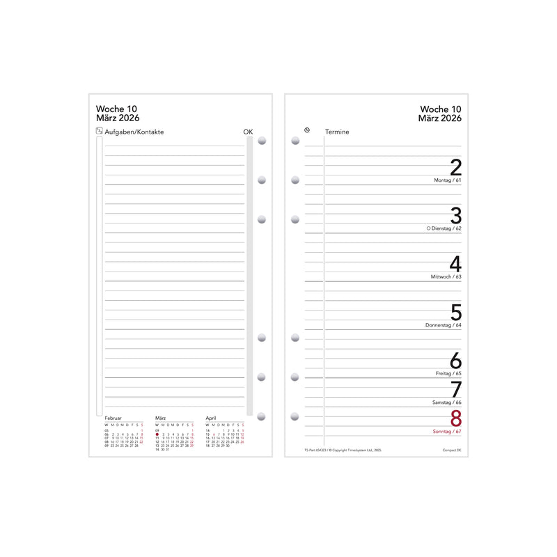 Compact Annual Update 2026 Wochenplanung - Deutsch