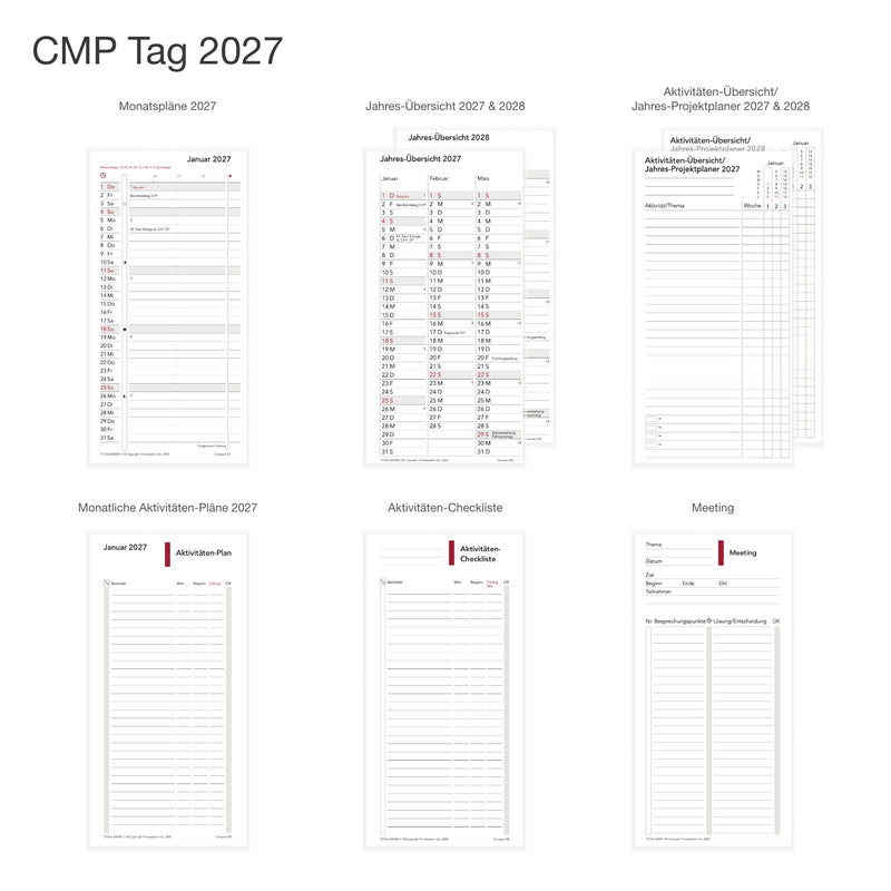 Compact Annual Update 2027 Tagesplanung - Deutsch