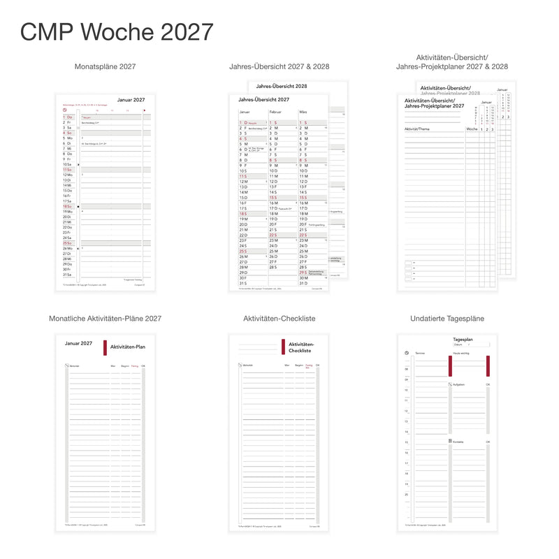 Compact Annual Update 2027 Wochenplanung - Deutsch