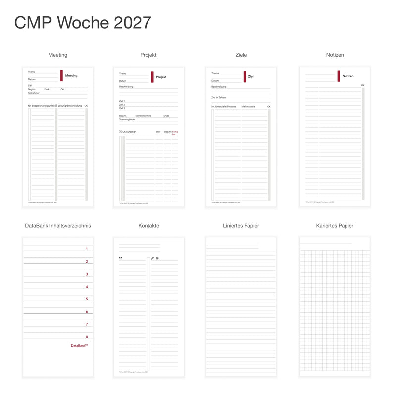 Compact Annual Update 2027 Wochenplanung - Deutsch