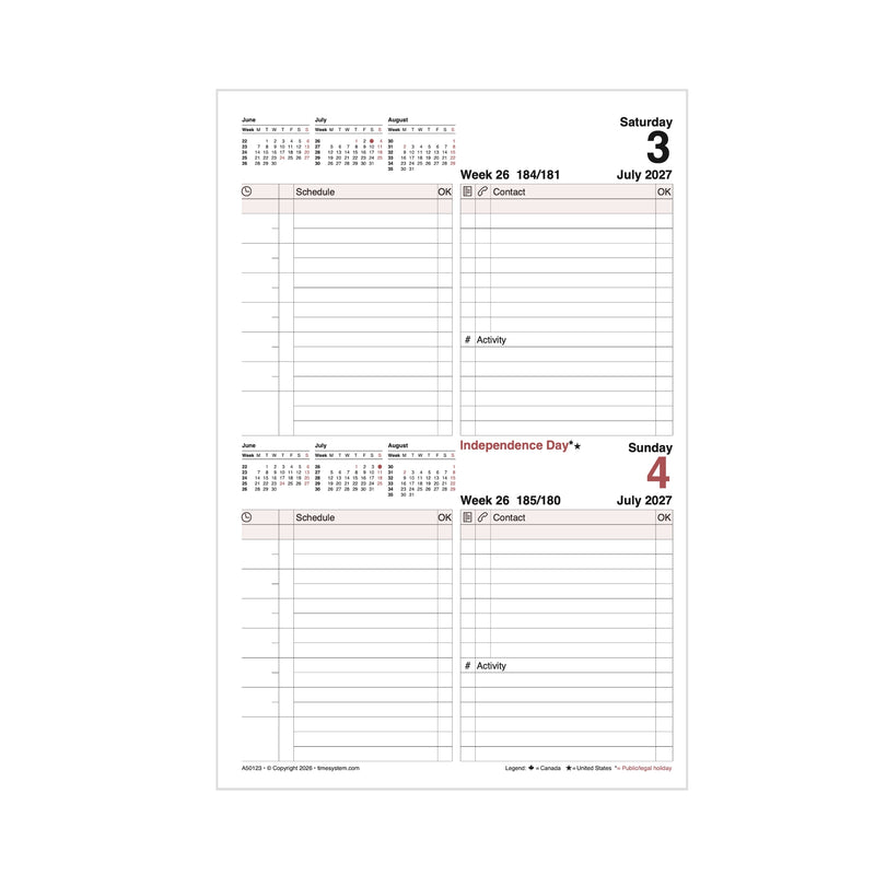 Business A5 Annual Update 2027 Day English - US version