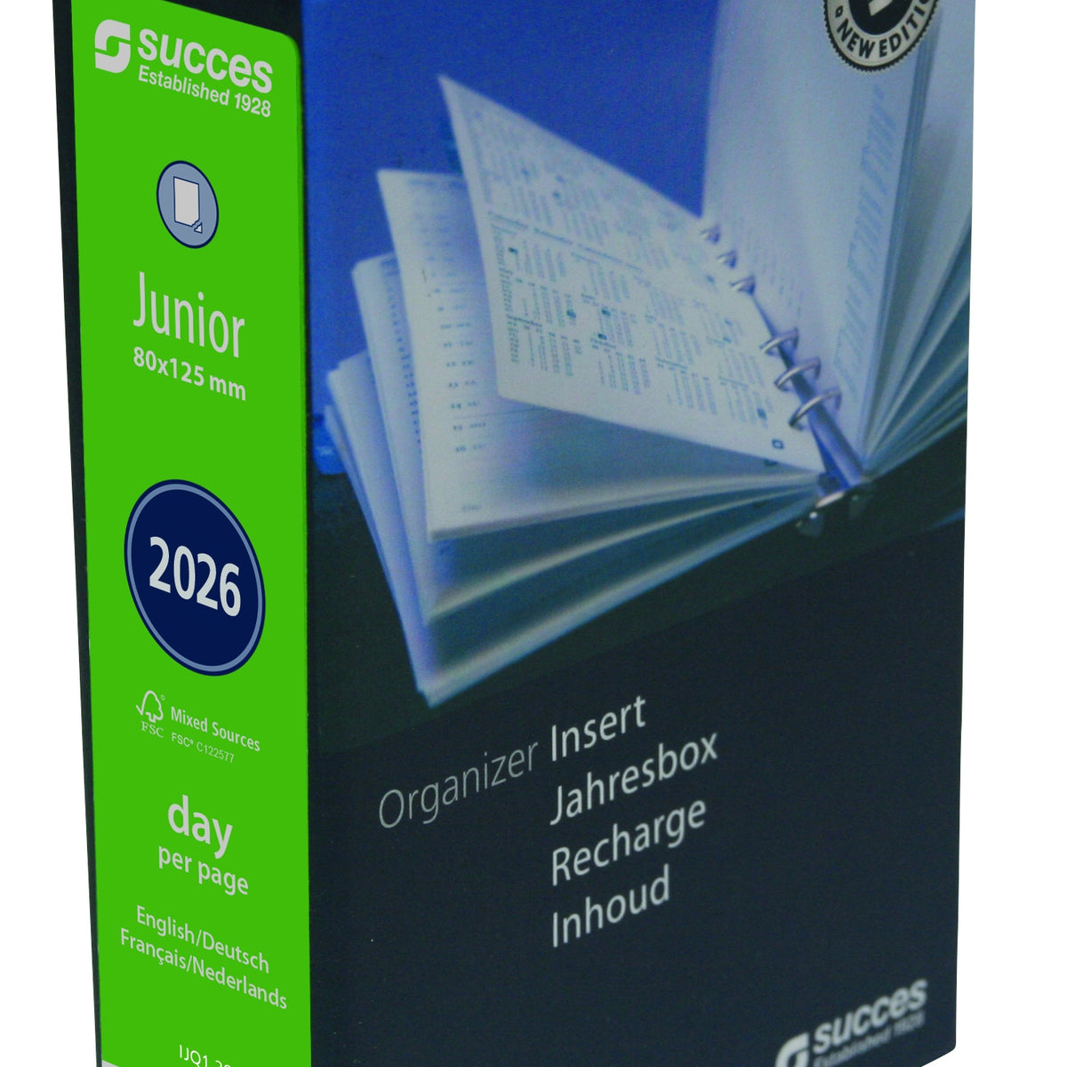 Succes Annual Box Junior 1 day per page 4 languages (DE-NL-EN-FR) whit ...