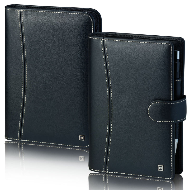 Compact Montana Black Ring Binder with Zipper