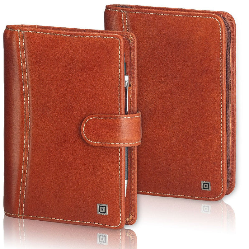 Compact Montana Brown Ring Binder with Zipper