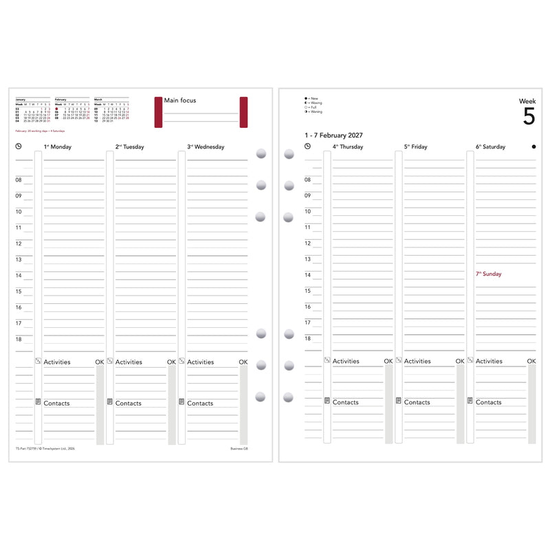 Business A5 Annual Content 2027 Week English - UK