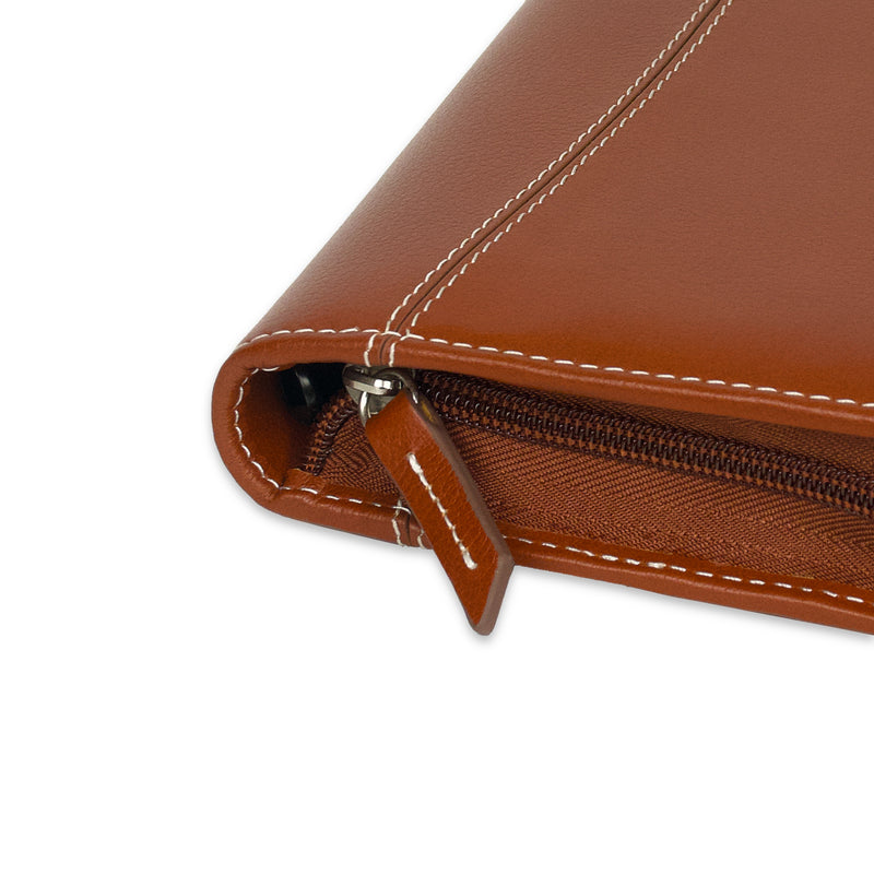 A5 Montana Ring Binder 25 mm Brown with Zipper